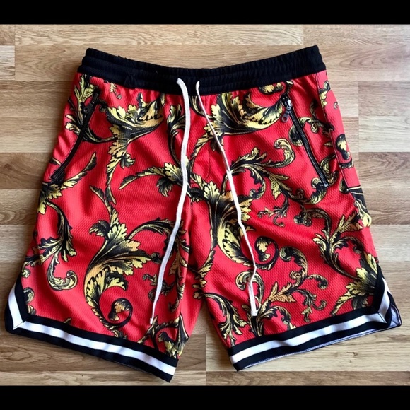 Stonevale Post Game Basketball short in Red - Picture 1 of 6